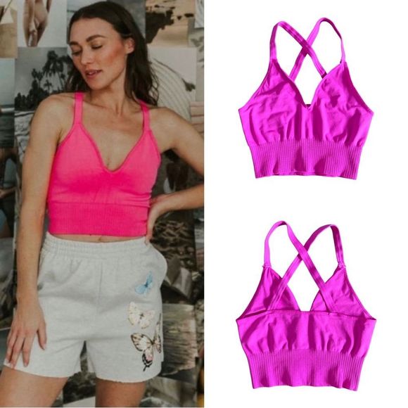 ⚠️SOLD-🫶11/12/23⚠️Free People Movement Good Karma Crop Tank Bra Top - Picture 9 of 9